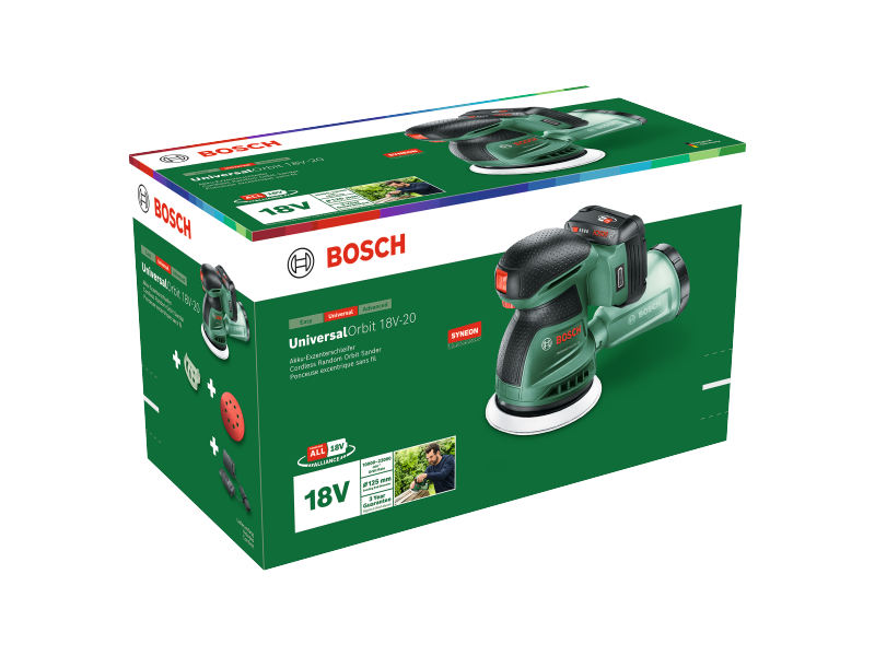 Akumulatorski ekscentrični brusilnik Bosch UniversalOrbit 18V-20, 06033E4102